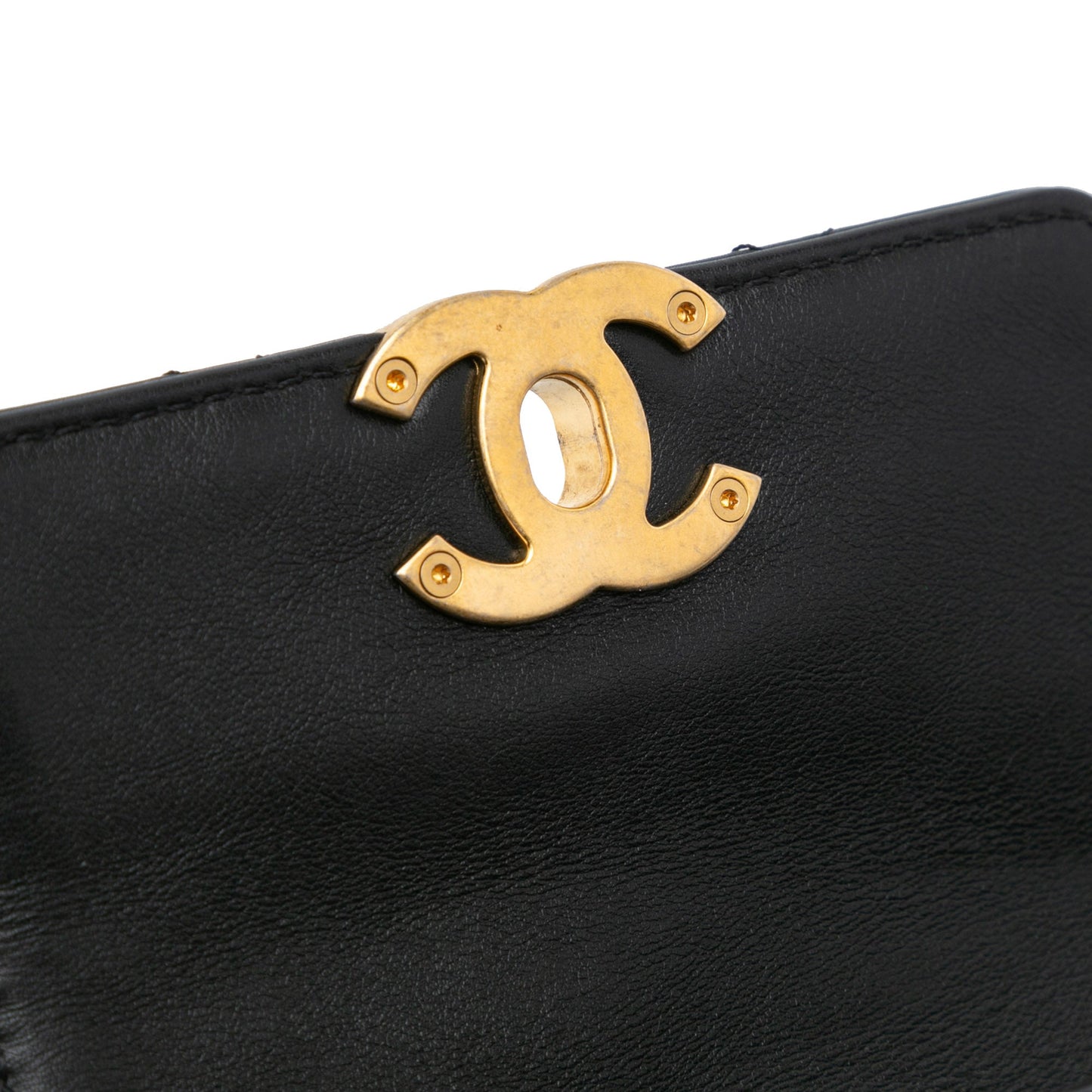 Chanel Sac Mini Quilted Calfskin Framing Chain Flap