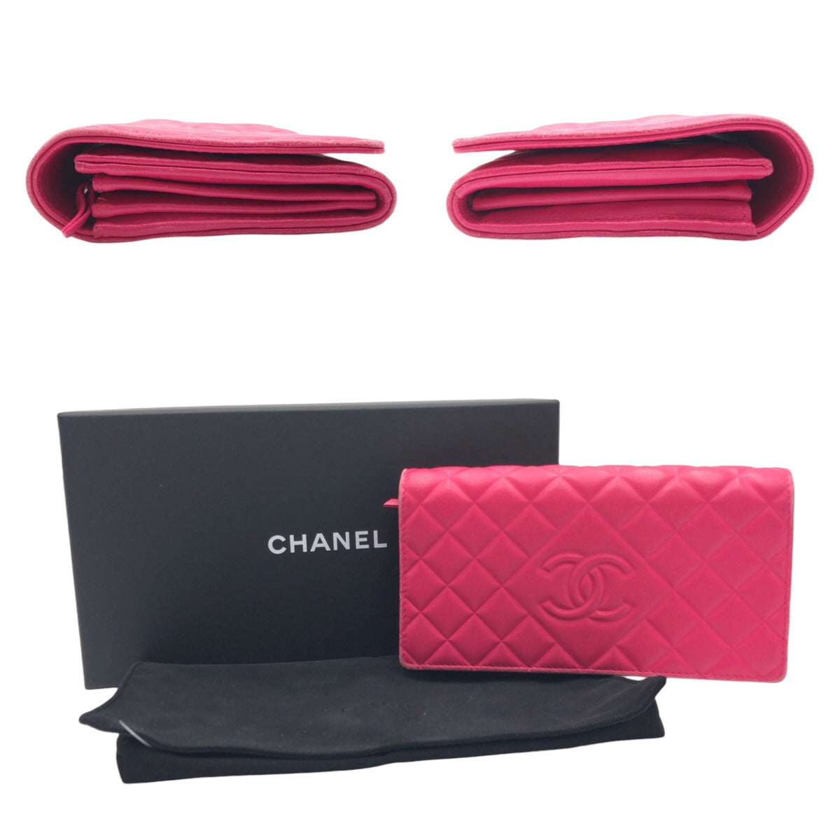 Chanel Matelasse Lambskin Long Wallet