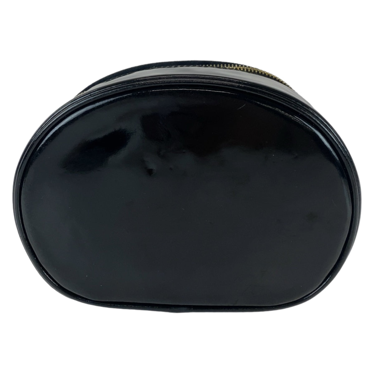 Chanel Black Enamel Pouch with Mirror
