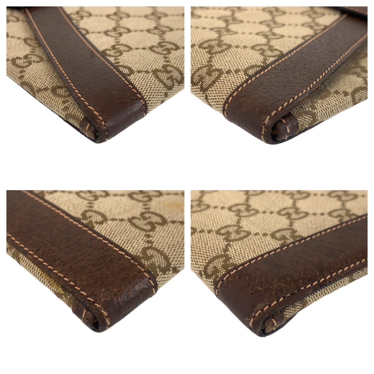 Gucci Brown Leather Clutch Bag
