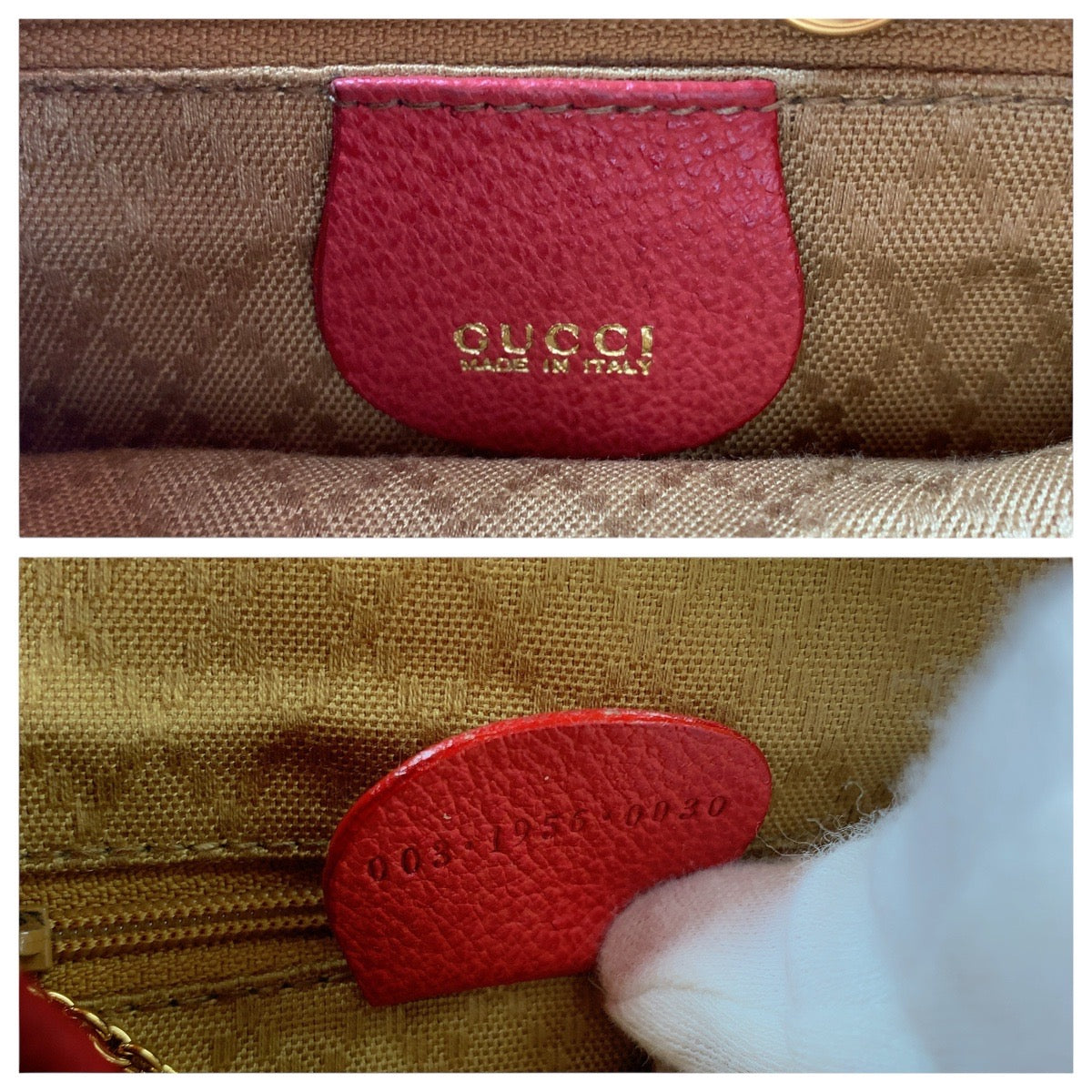 Gucci Bamboo Suede Leather Backpack