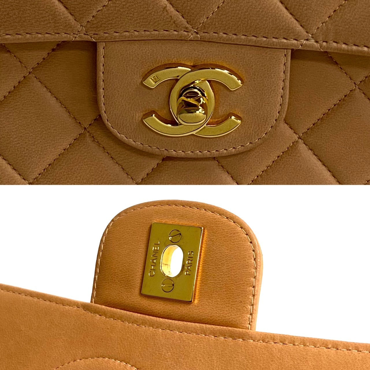 Chanel CC Matelasse Top Handle Bag Leather Handbag in New Condition