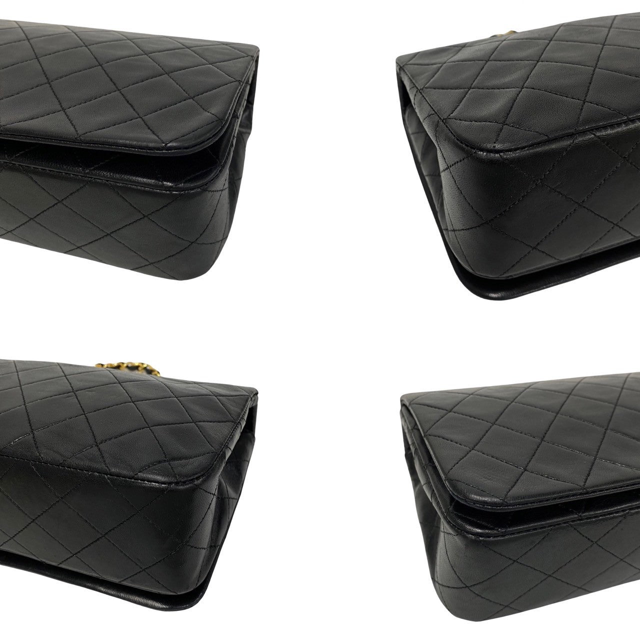 Chanel CC Quilted Leather Full Flap Bag Leather Crossbody Bag