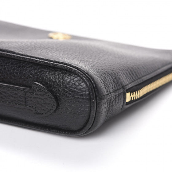 Gucci Calfskin GG Marmont Clutch in Black