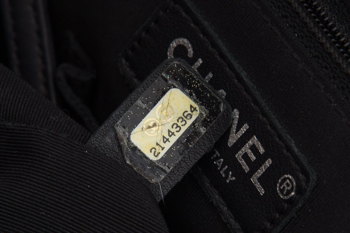 Chanel Black Lambskin CC Backpack