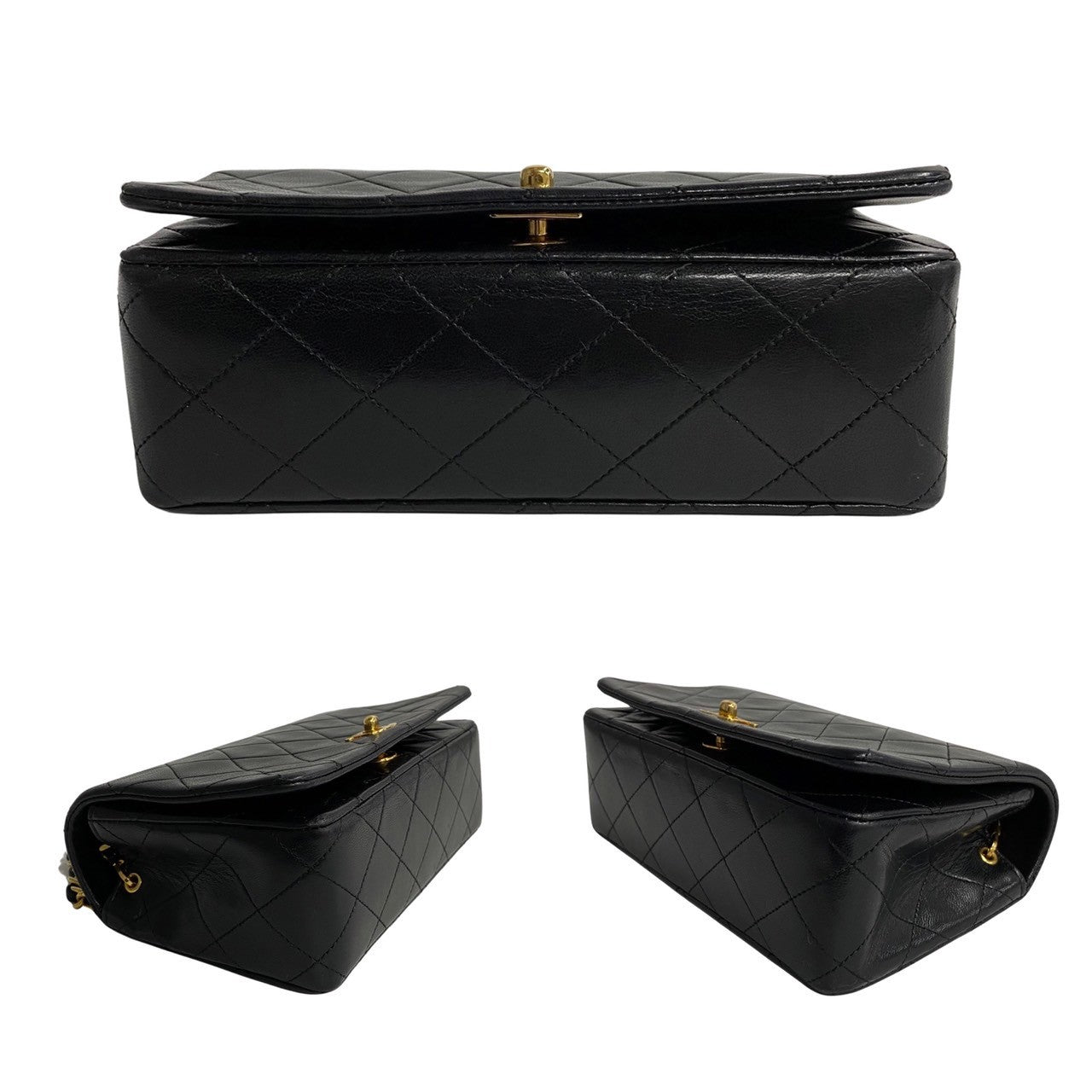 Chanel Mini CC Quilted Leather Full Flap Bag Leather Crossbody Bag