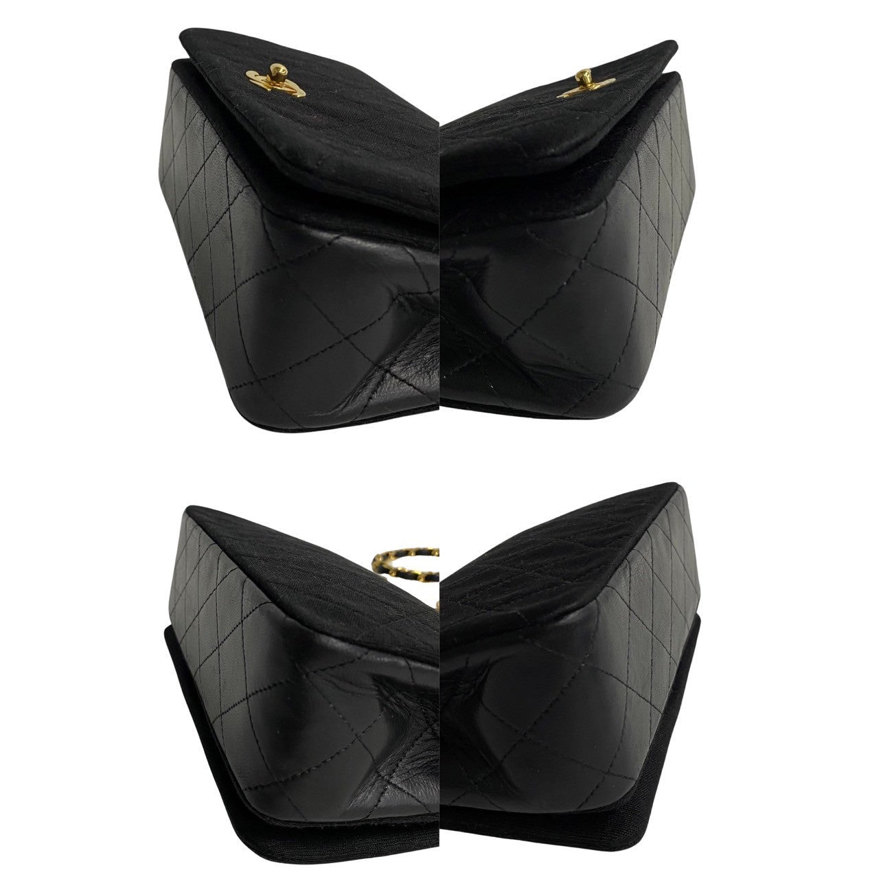 Chanel CC Satin Jersey Full Flap Bag Canvas Crossbody Bag