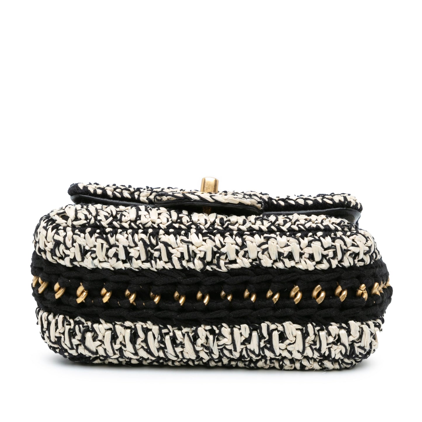 Chanel Sac Raffia Braided with Love Flap