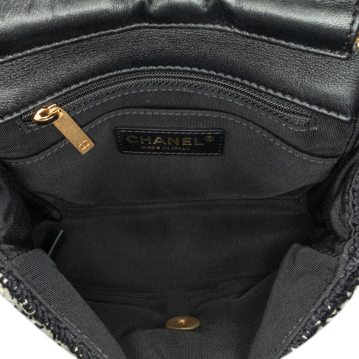 Chanel Sac Raffia Braided with Love Flap