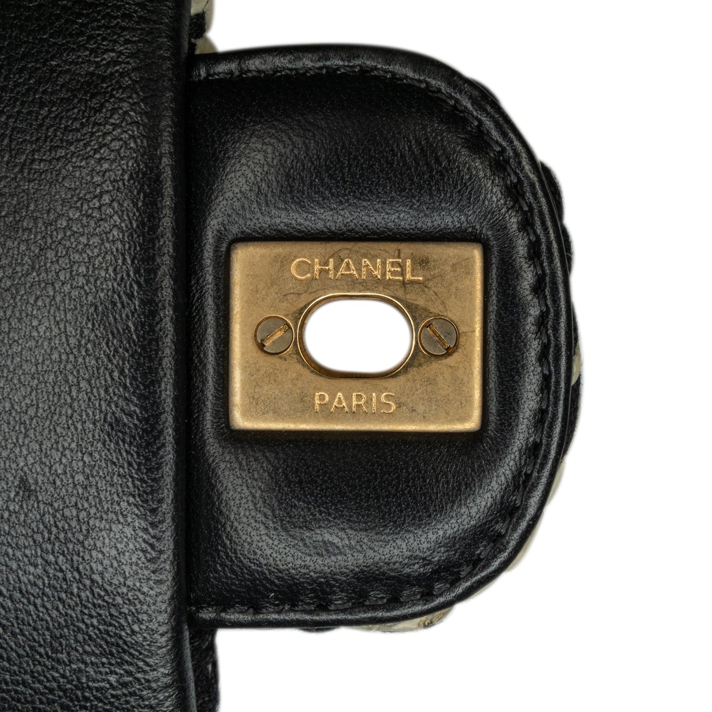 Chanel Sac Raffia Braided with Love Flap