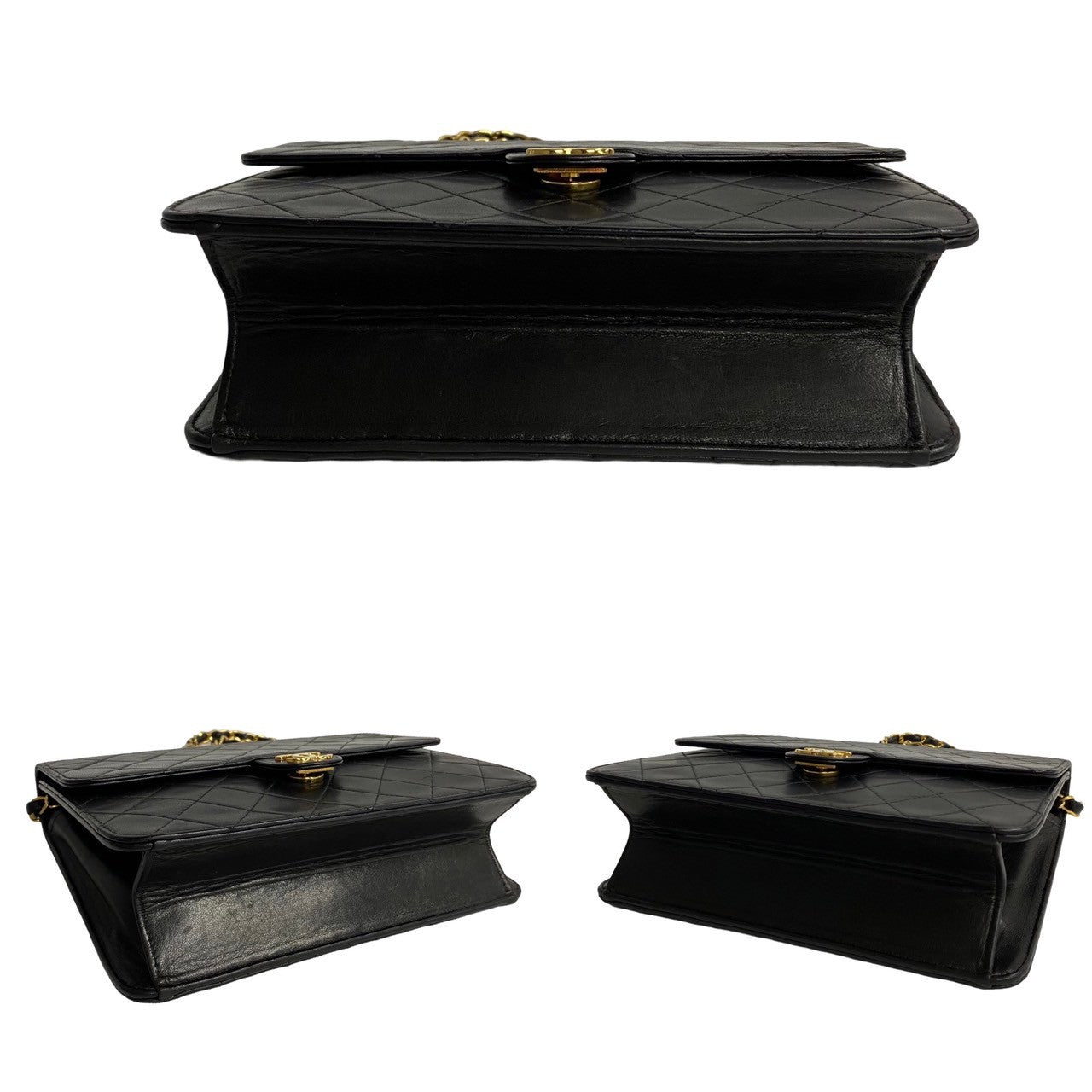 Chanel CC Matelasse Flap Bag Leather Crossbody Bag in New Condition