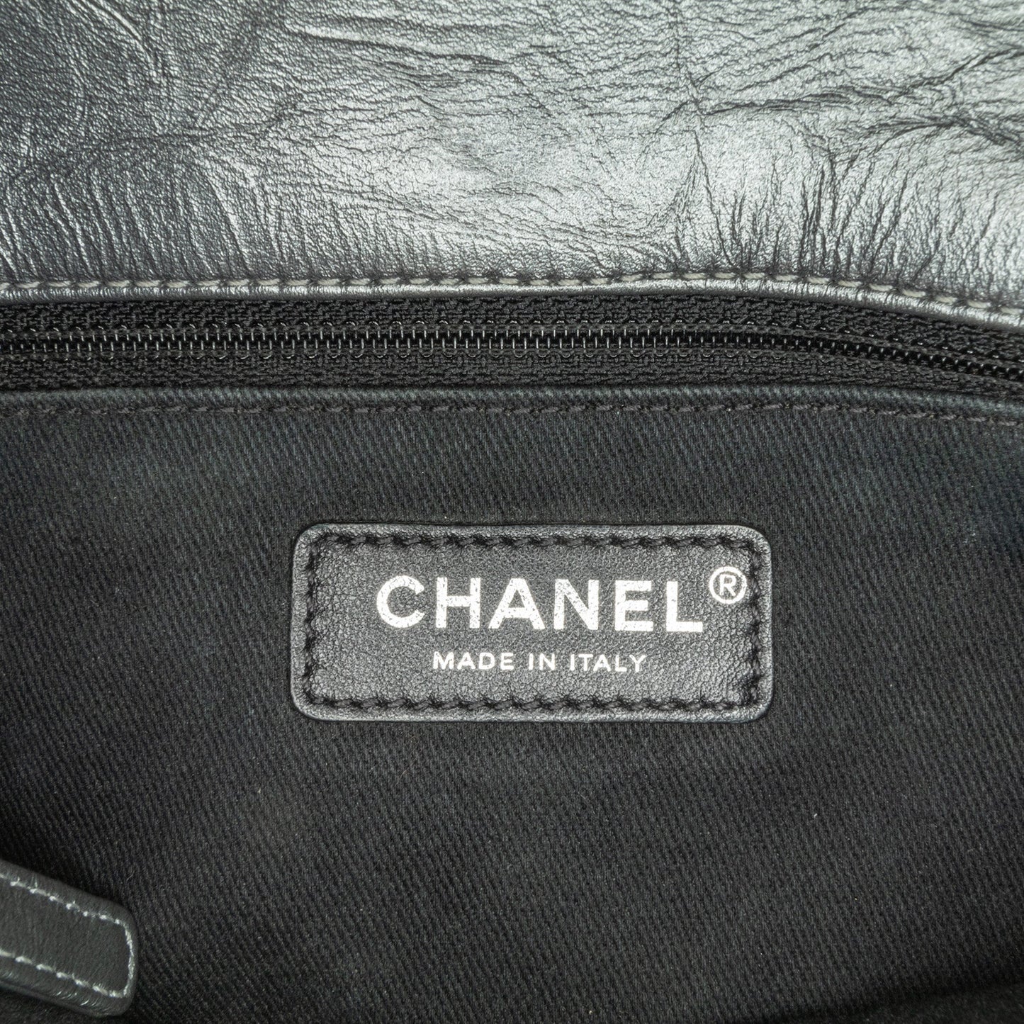 Chanel Sac Small Quilted Aged Calfskin Coco Satchel