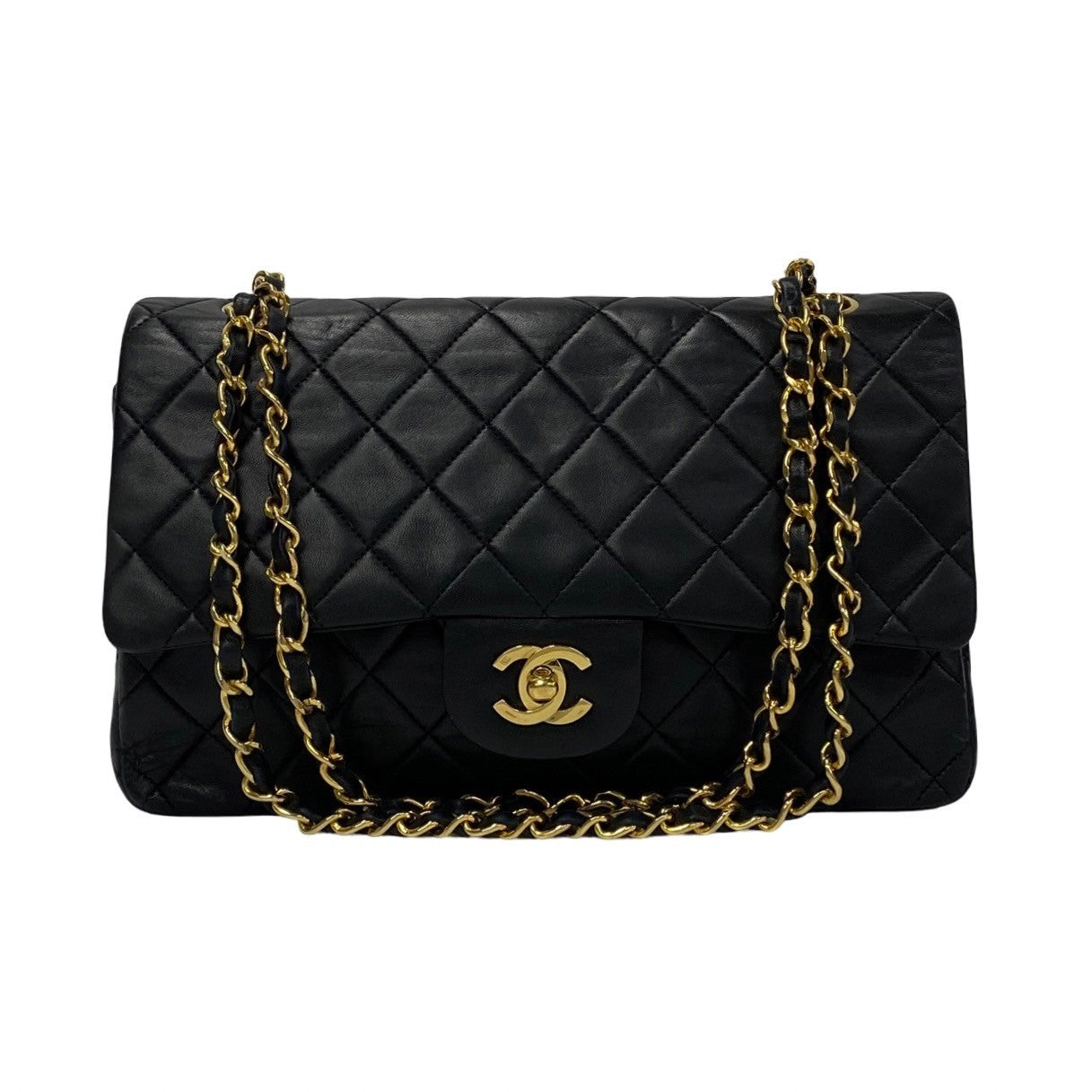 Chanel Medium Classic Double Flap Bag Leather Crossbody Bag