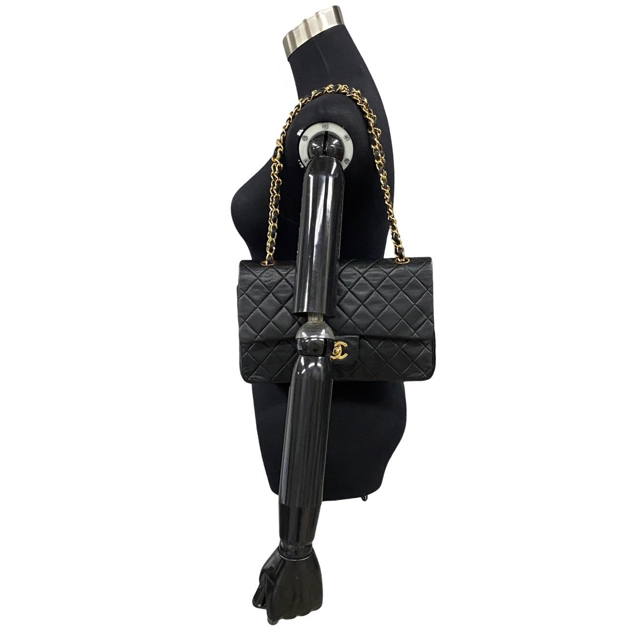 Chanel Medium Classic Double Flap Bag Leather Crossbody Bag