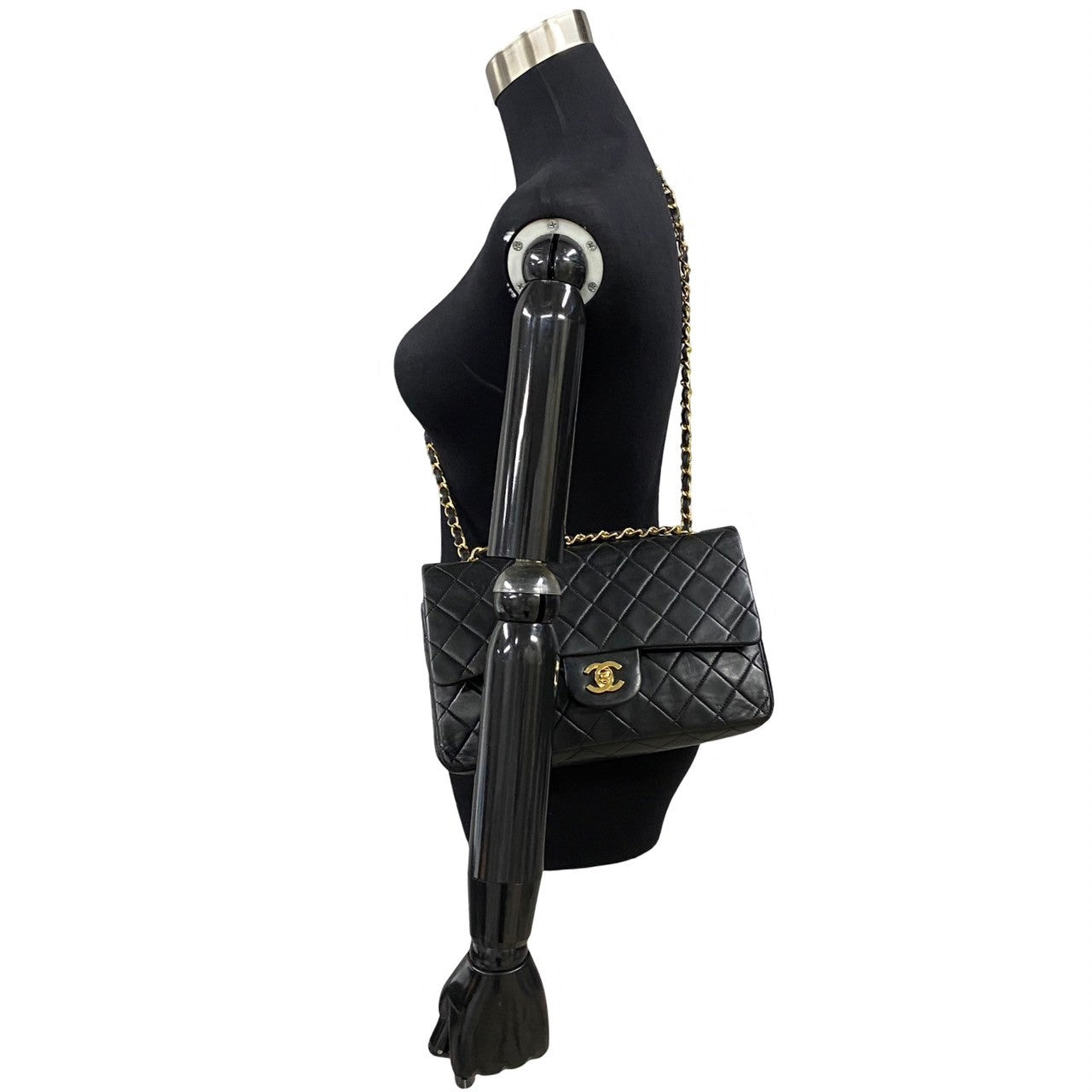 Chanel Medium Classic Double Flap Bag Leather Crossbody Bag