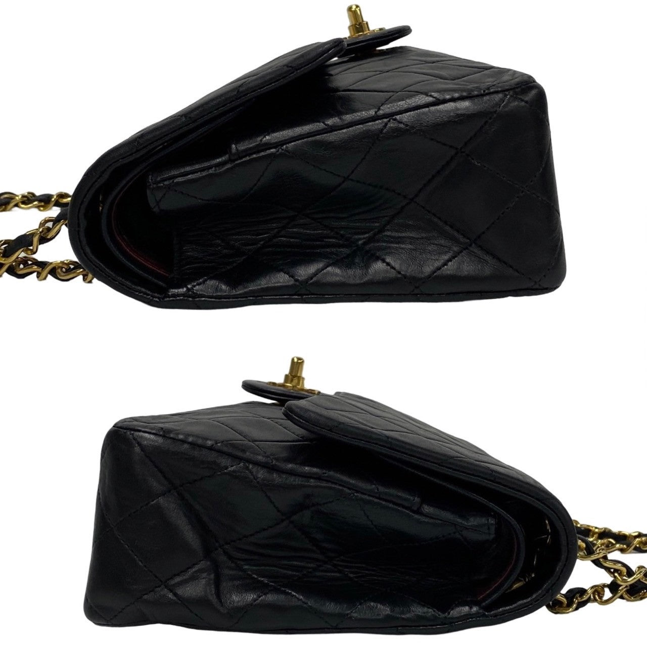 Chanel Medium Classic Double Flap Bag Leather Crossbody Bag