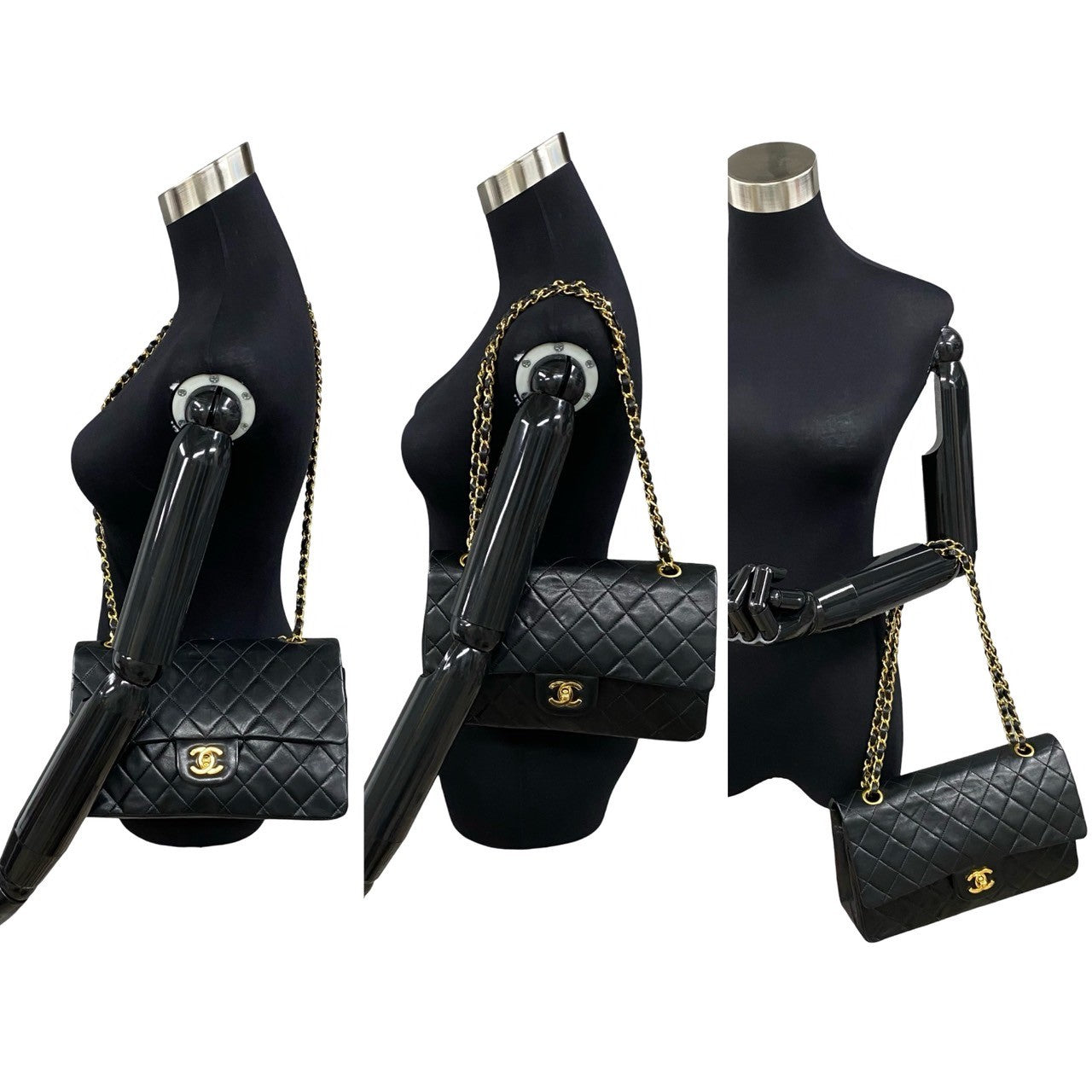 Chanel Medium Classic Double Flap Bag Leather Crossbody Bag