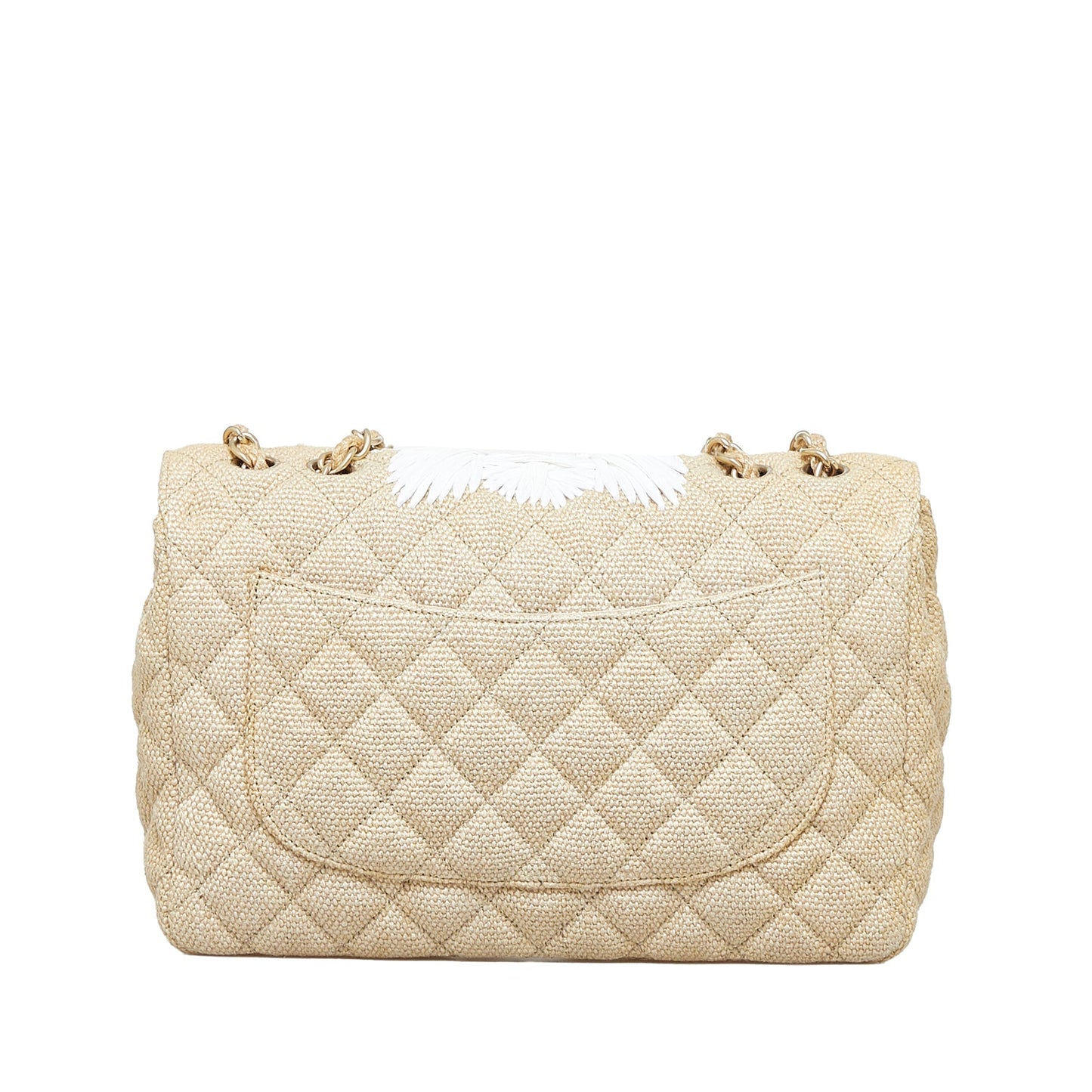 Chanel Coco Flap Bag Jumbo Country Brown Canvas