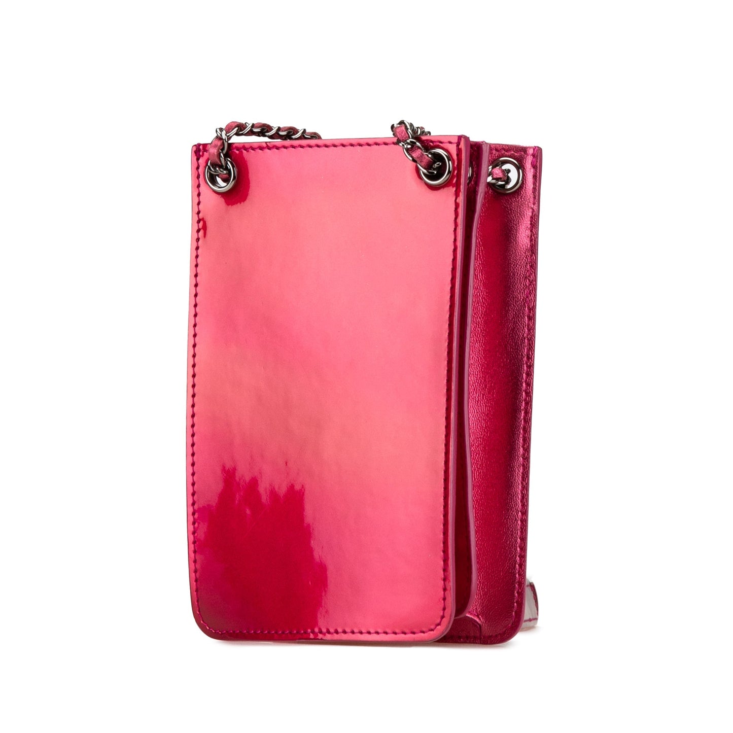 Chanel Sac CC Patent Phone Holder Crossbody