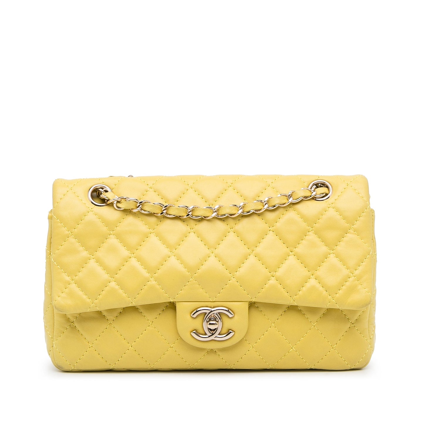 Chanel Sac Medium Classic Double Stitch Calfskin Double Flap