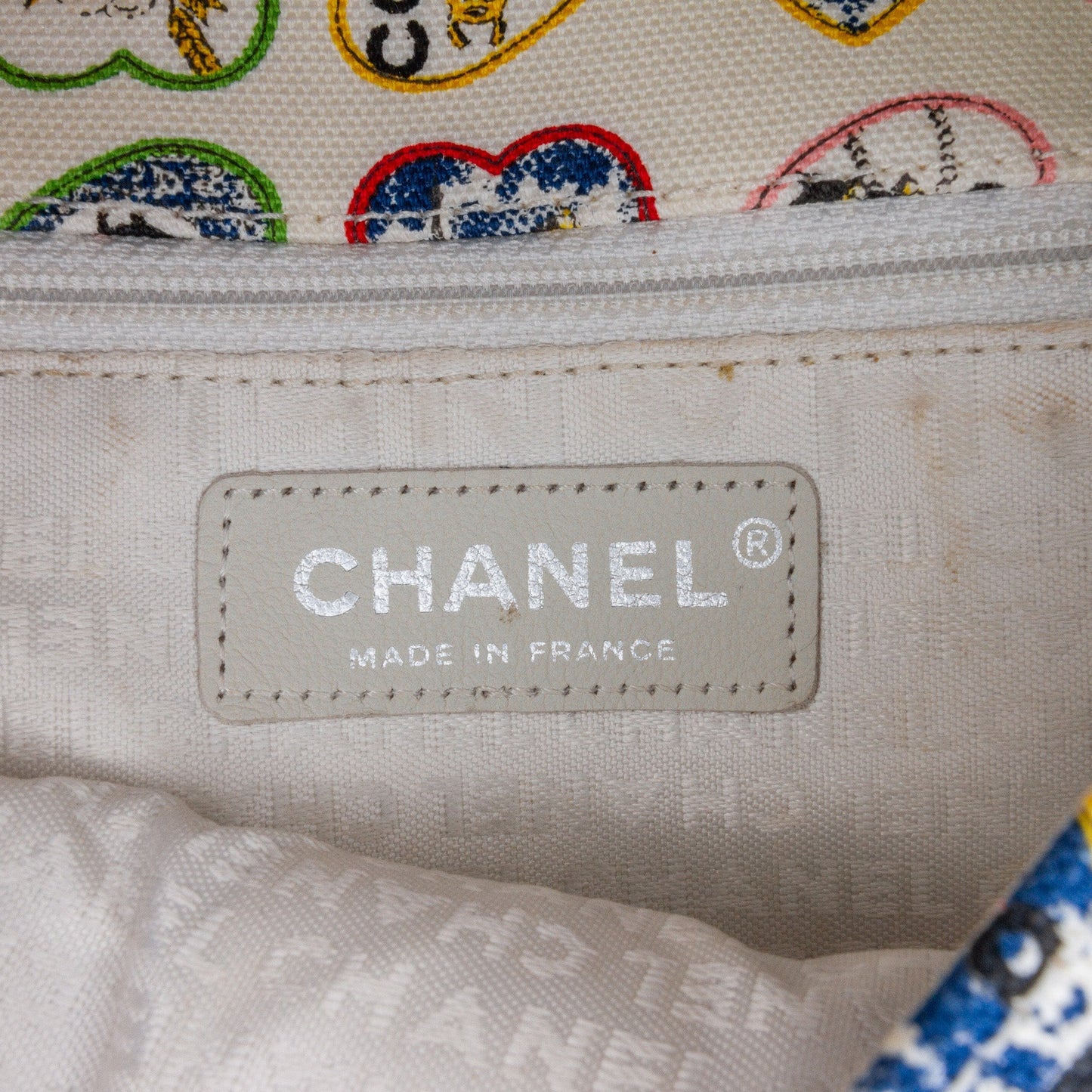Chanel Sac Small Canvas Valentine Heart Flap
