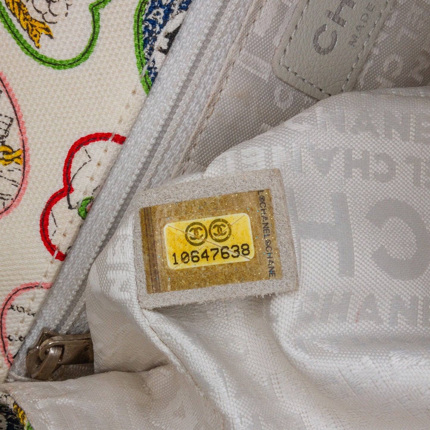 Chanel Sac Small Canvas Valentine Heart Flap