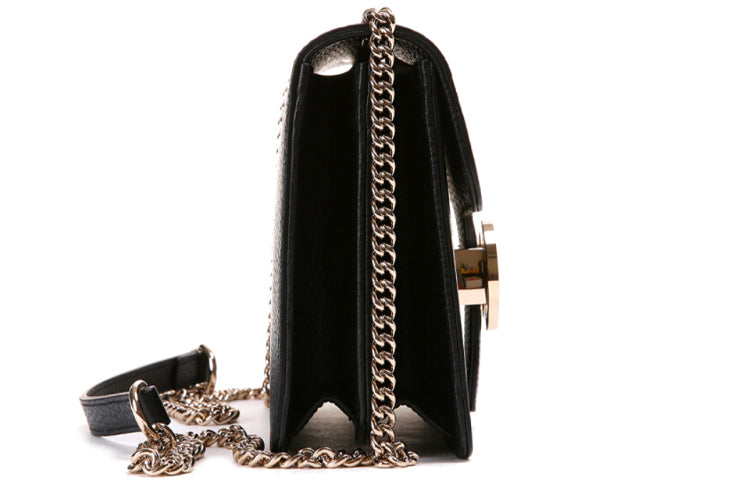 (WMNS) Gucci Leather Organ Satchel Single Shoulder Bag Black 510304-CAO0G-1000