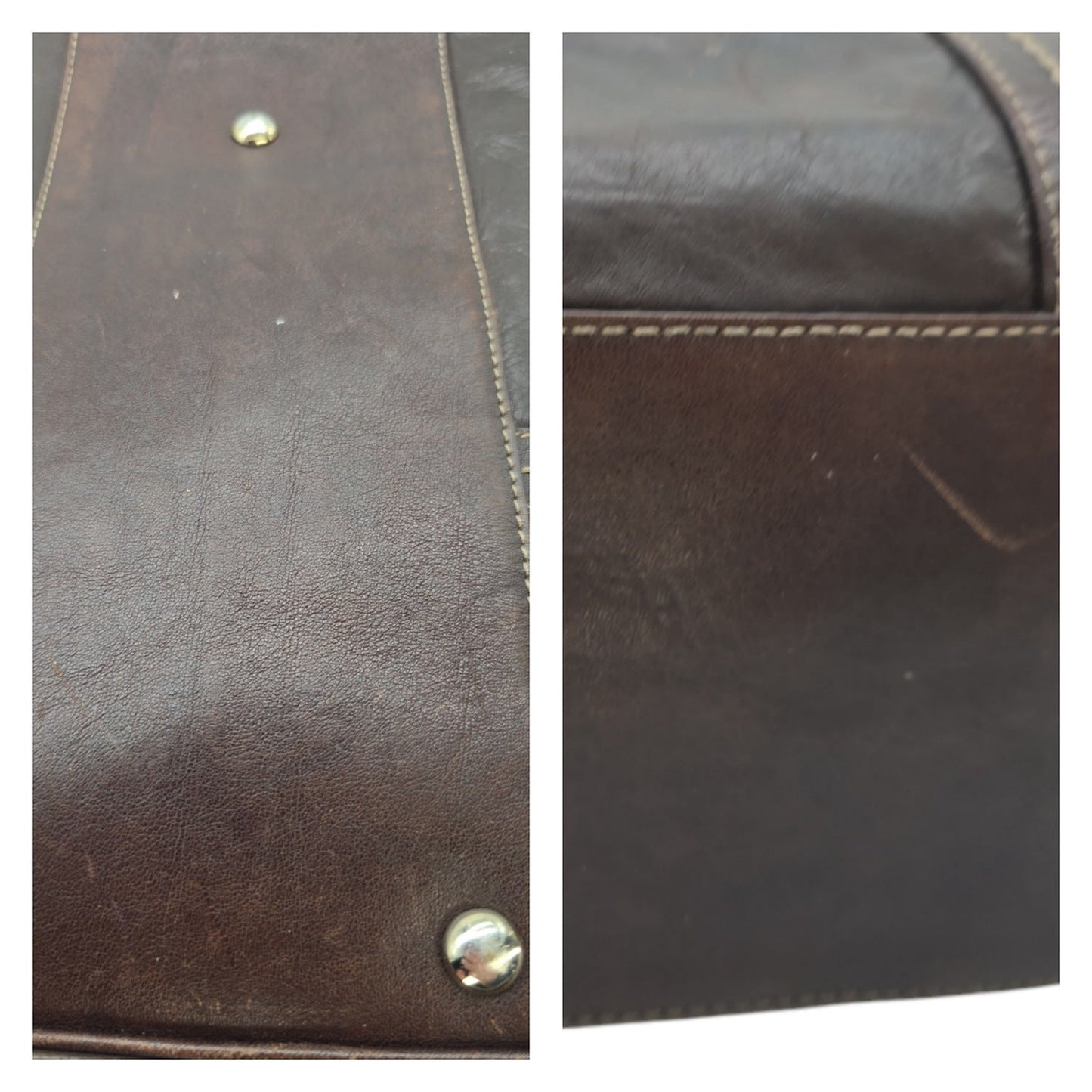 Gucci Brown Nappa Duchessa Large Boston Bag