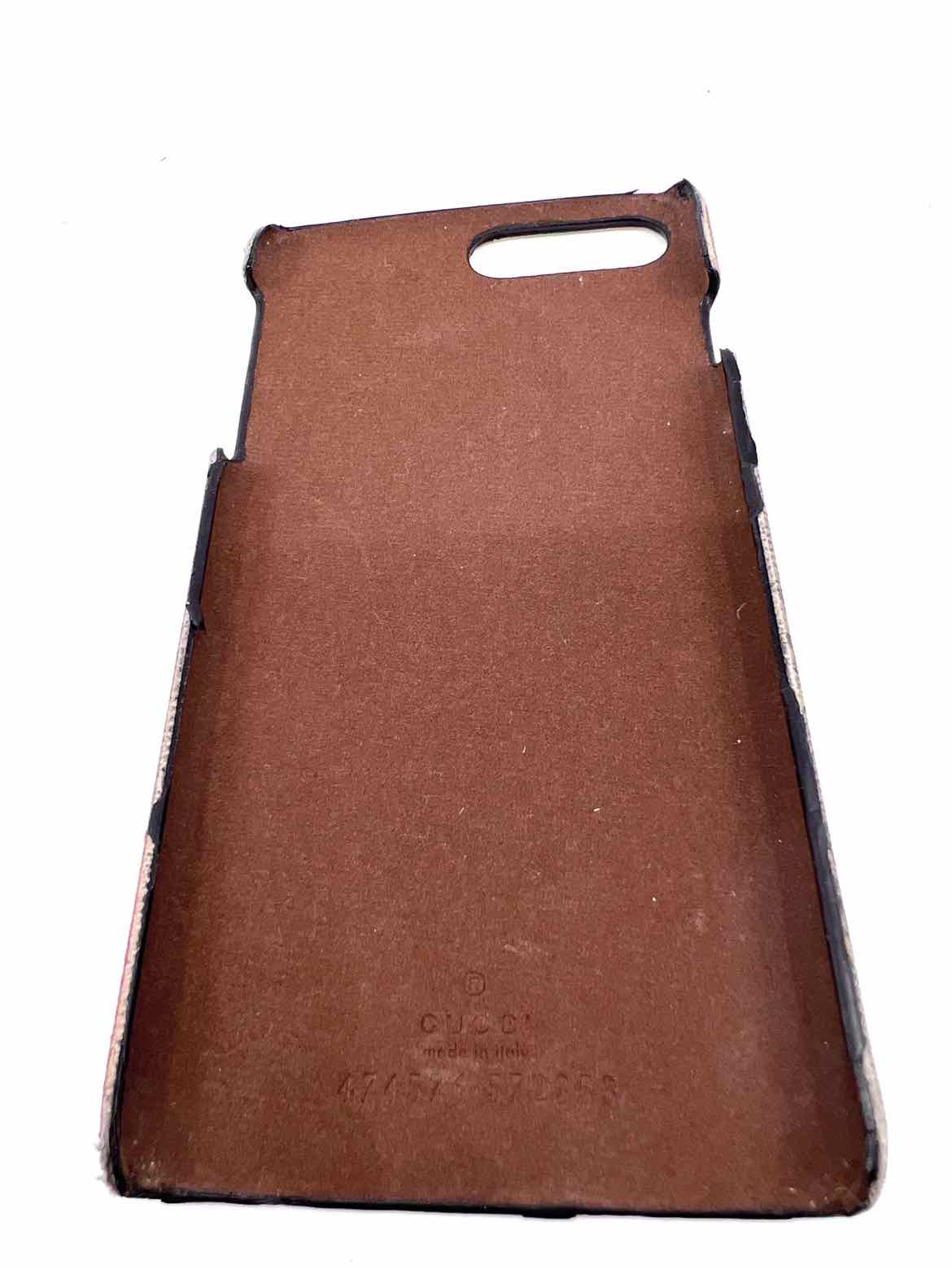 GUCCI Brown, Pink Coated canvas Monogram Cell Phone Case