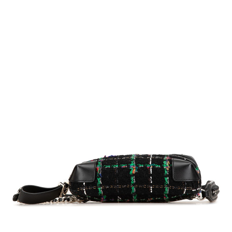 Chanel Tweed Leather Waist Bag
