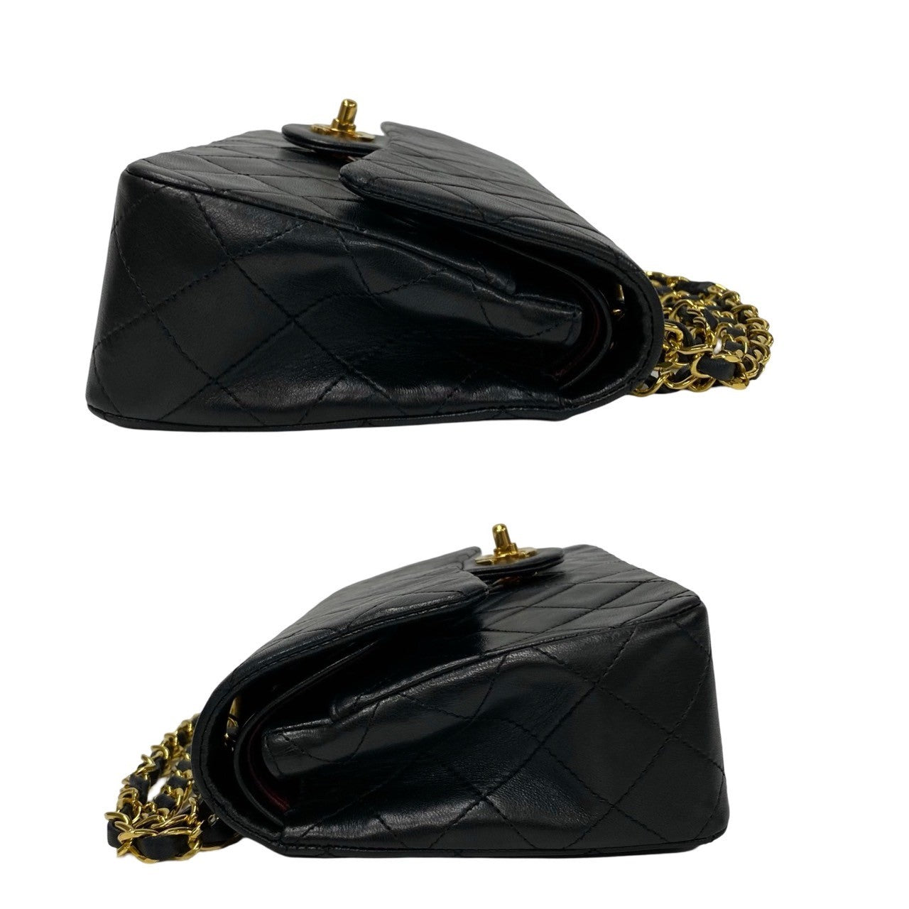 Chanel Classic Small Double Flap Bag Leather Crossbody Bag