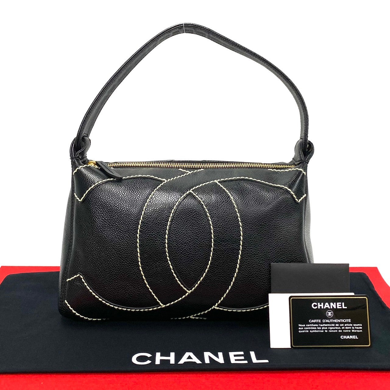 Chanel Coco Mark Shoulder Bag Leather Shoulder Bag 9334201