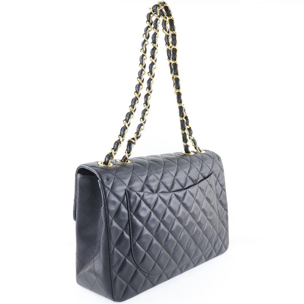 Chanel Maxi Classic Single Flap Bag Leather Shoulder Bag A01094