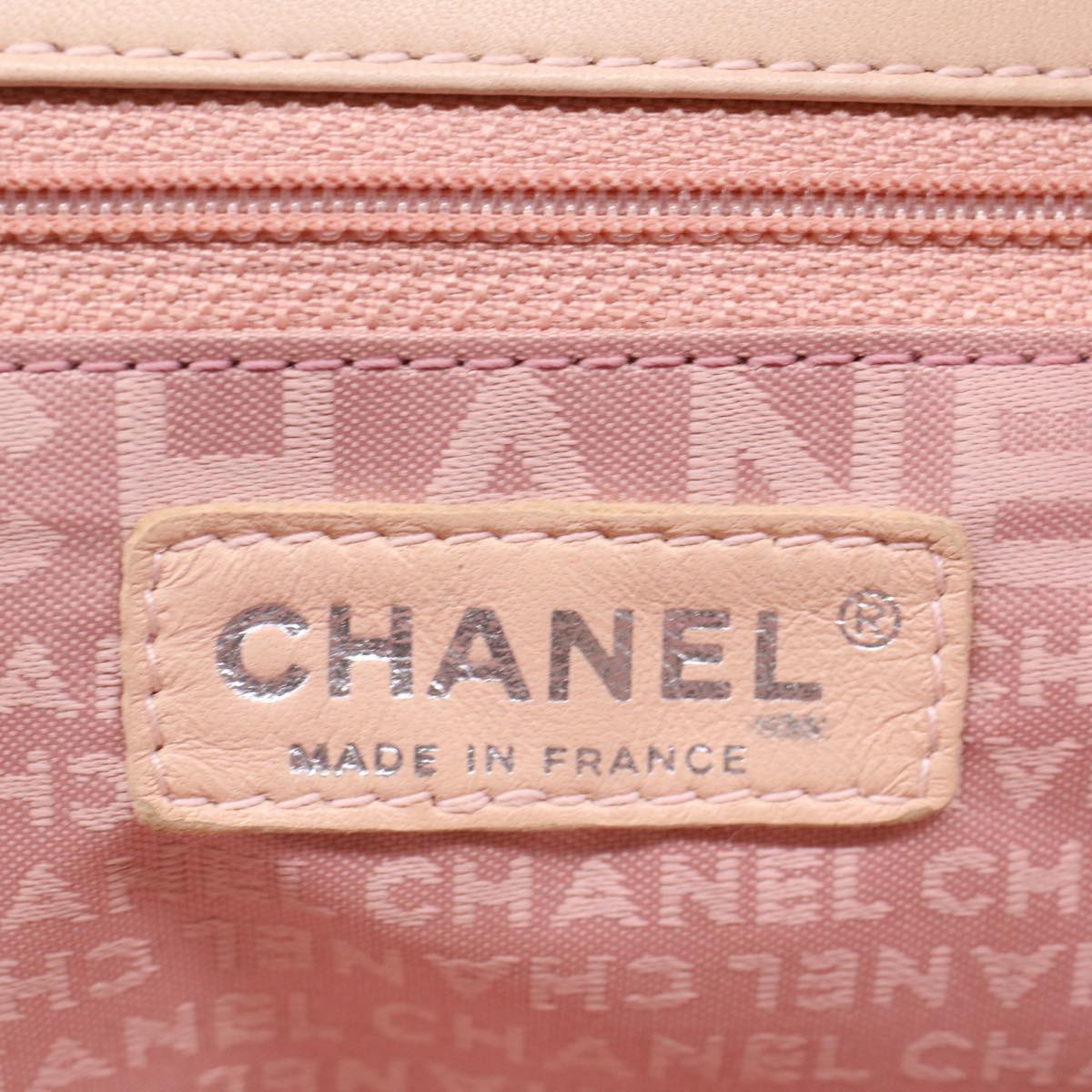 CHANEL Matelasse Chain Shoulder Bag Leather Pink CC 53097