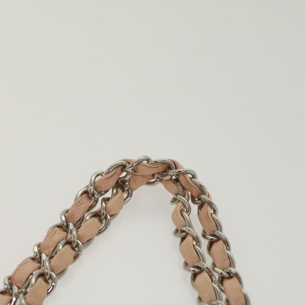 CHANEL Matelasse Chain Shoulder Bag Leather Pink CC 53097