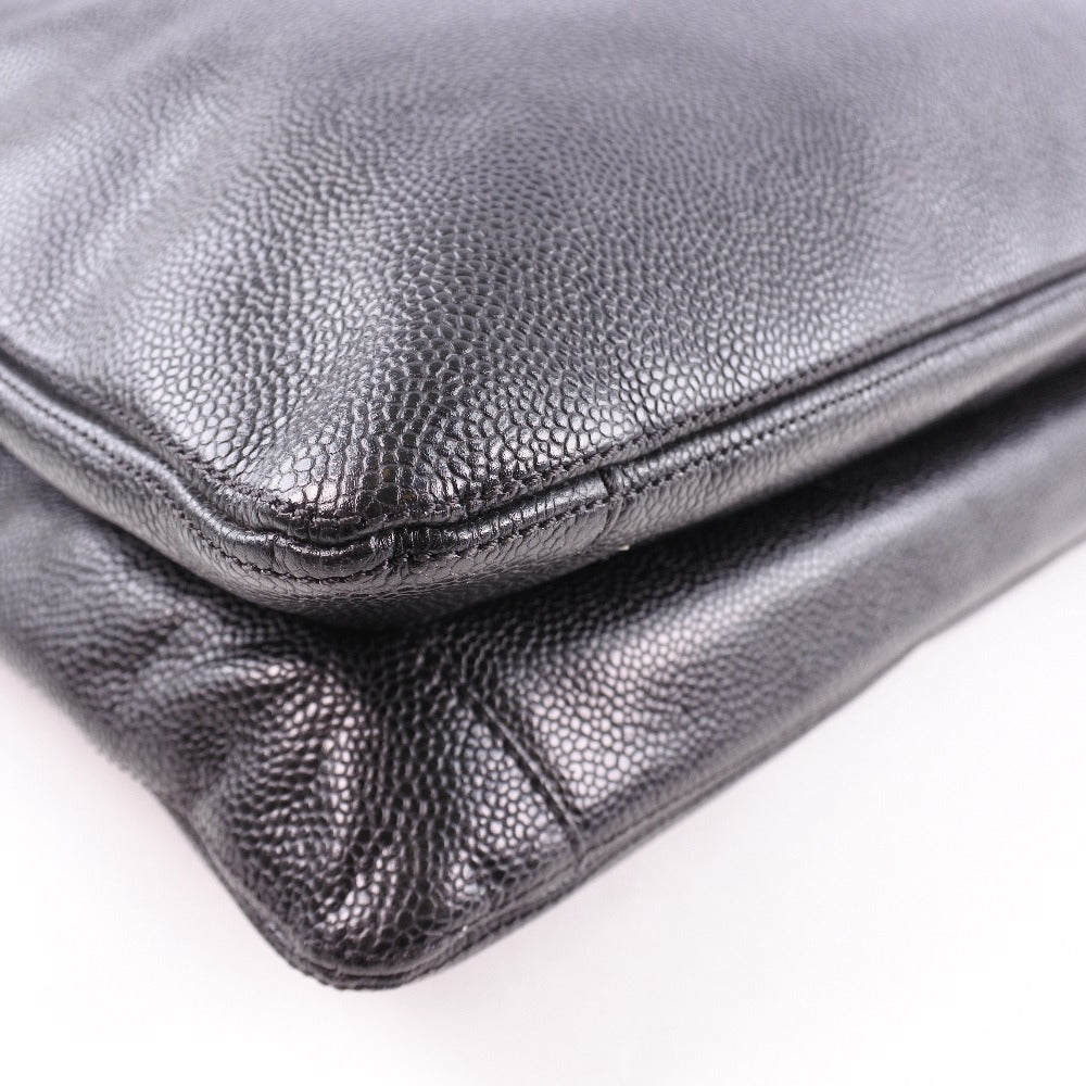 Chanel Black Caviar Skin Tote Shoulder Bag Leather Shoulder Bag 61868** in New Condition