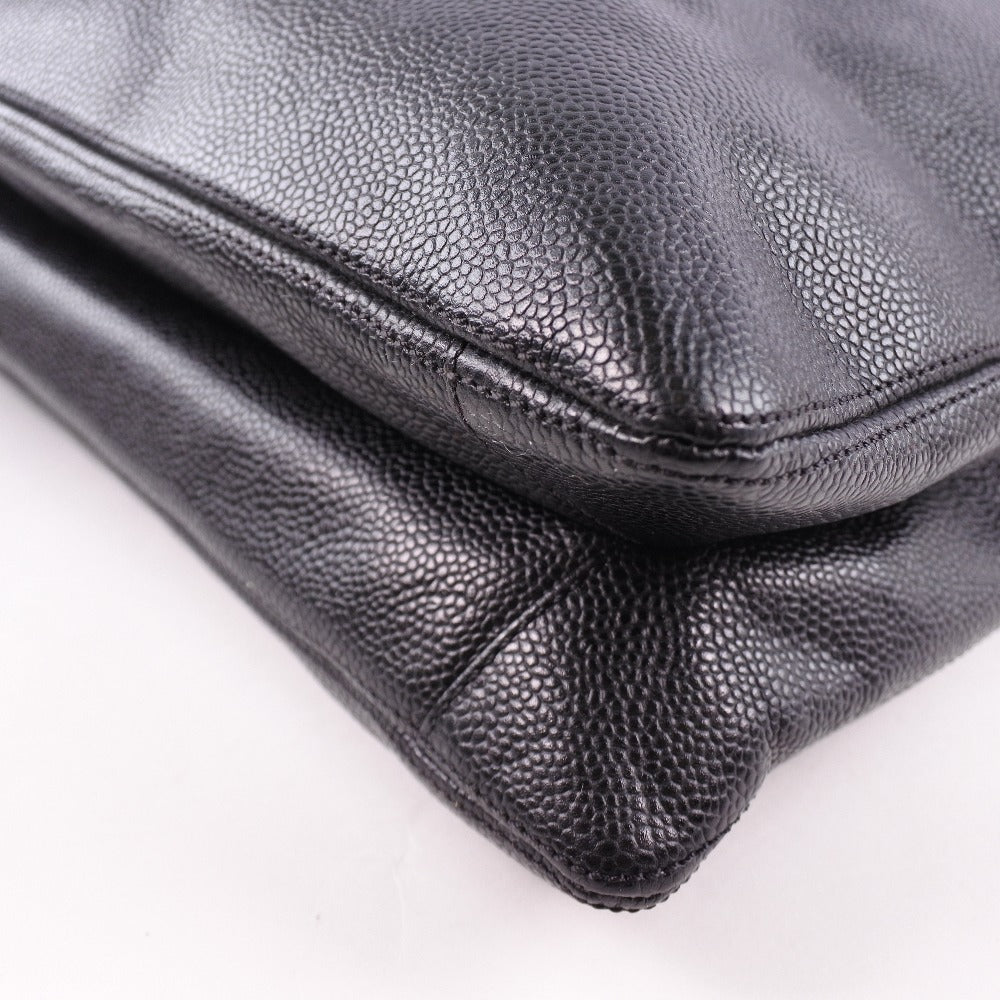 Chanel Black Caviar Skin Tote Shoulder Bag Leather Shoulder Bag 61868** in New Condition