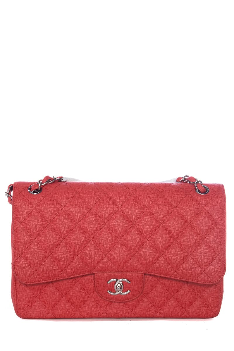 Chanel Pink Caviar Jumbo SHW Handbag