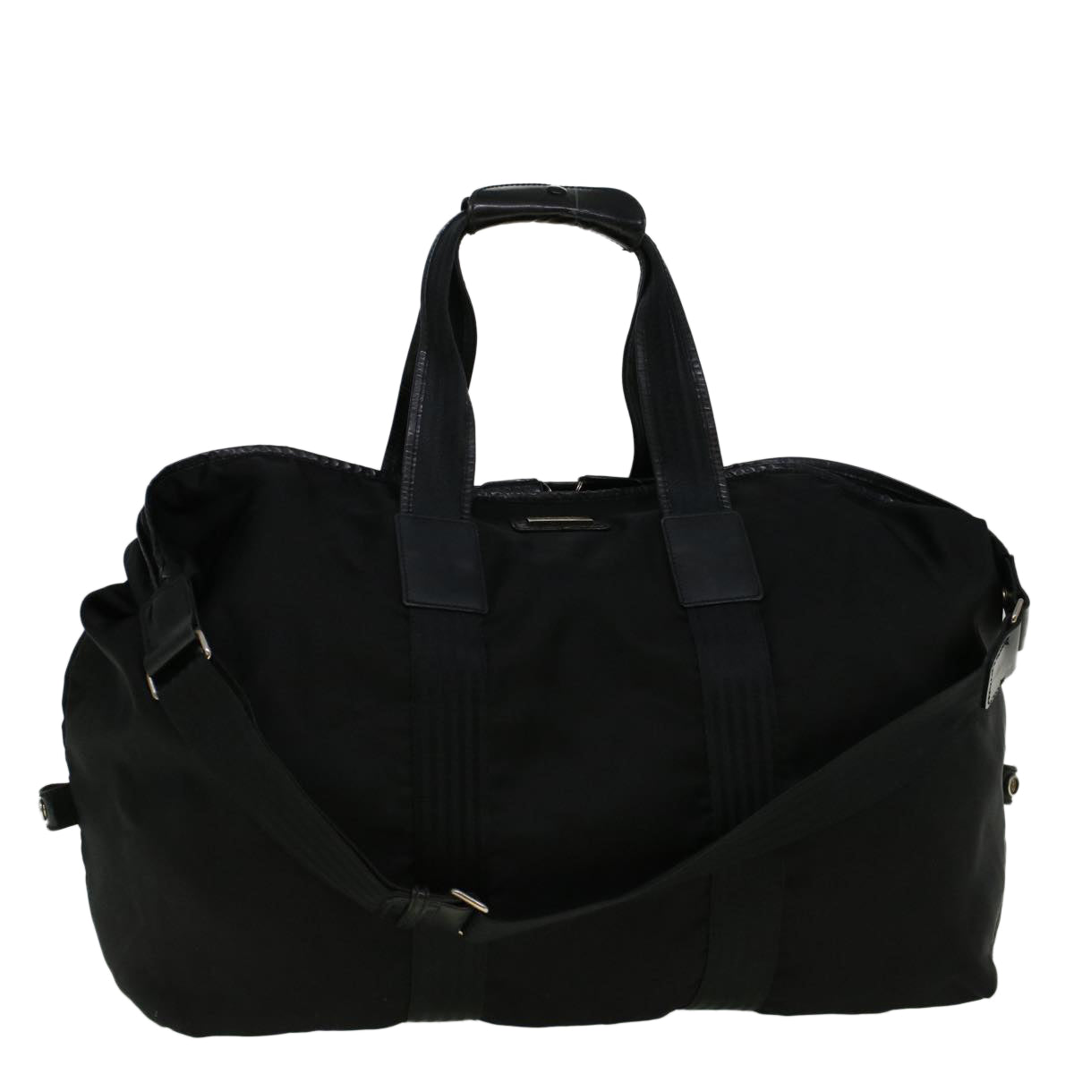 GUCCI Boston Bag Nylon 2way Black 56712