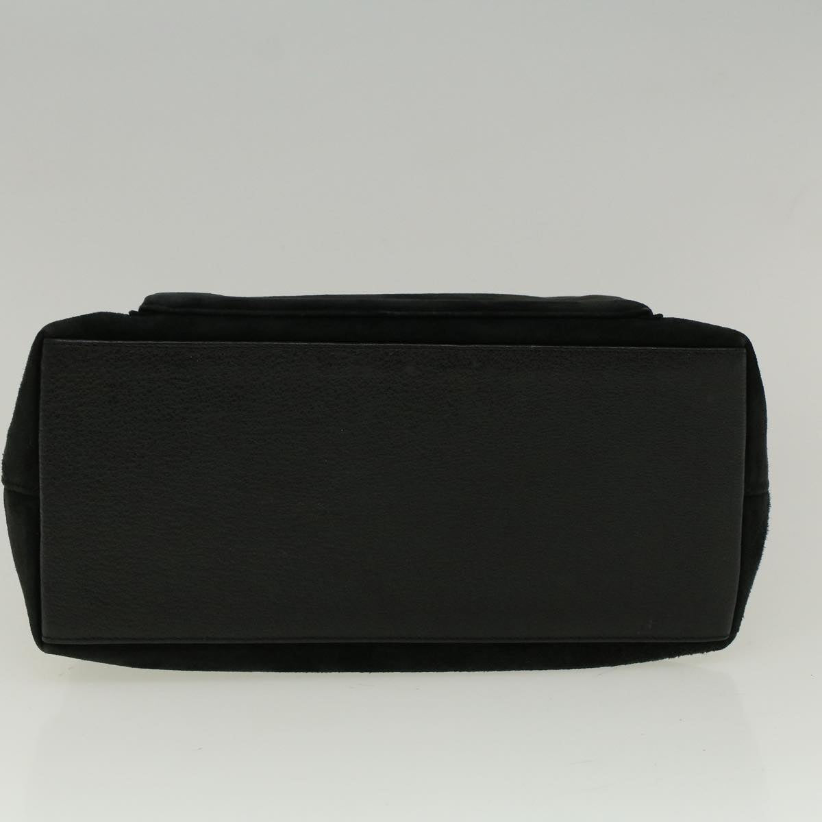 GUCCI Bamboo Hand Bag Suede Black 002 2058 0508 0 57181