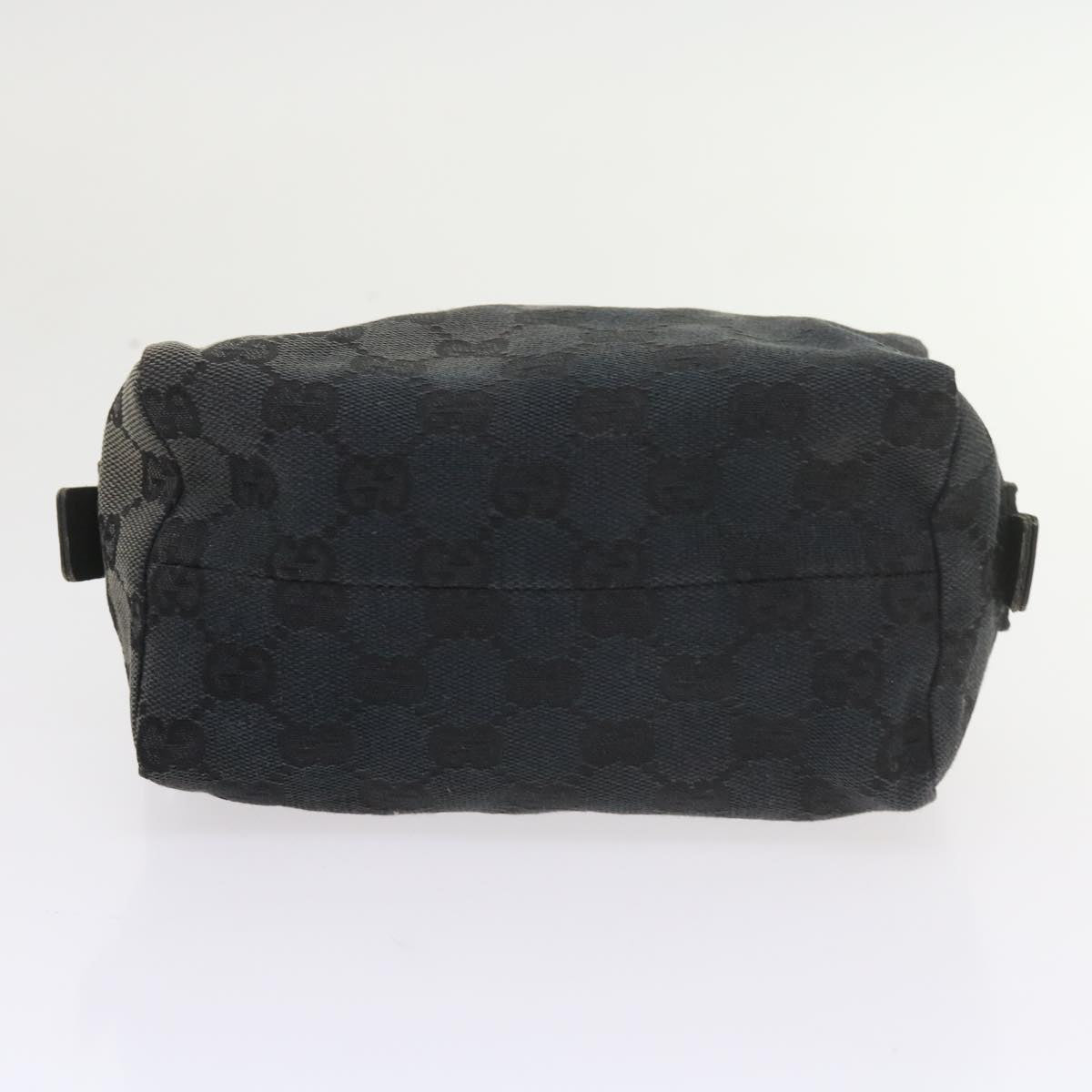 GUCCI GG Canvas Pouch Tote Bag Coated Canvas 2Set Beige Black 57550