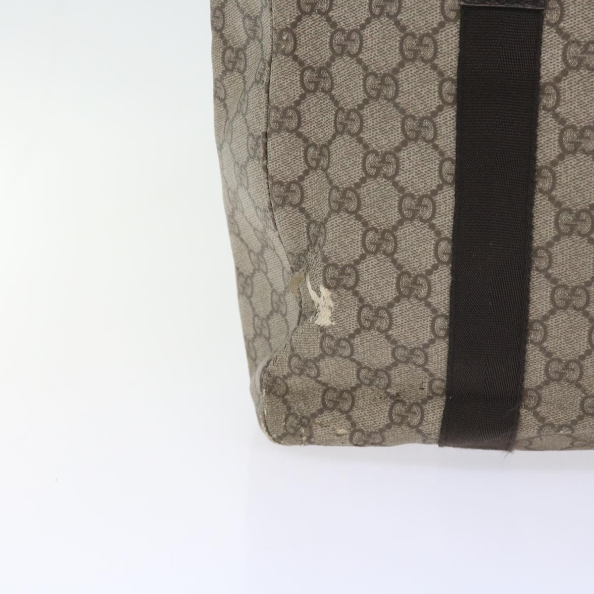 GUCCI GG Canvas Pouch Tote Bag Coated Canvas 2Set Beige Black 57550