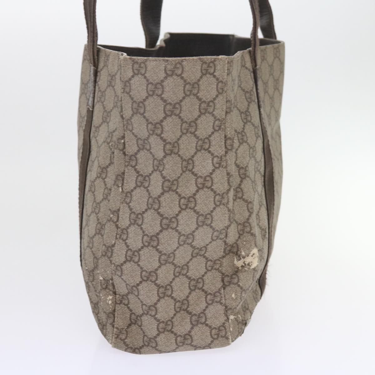 GUCCI GG Canvas Pouch Tote Bag Coated Canvas 2Set Beige Black 57550