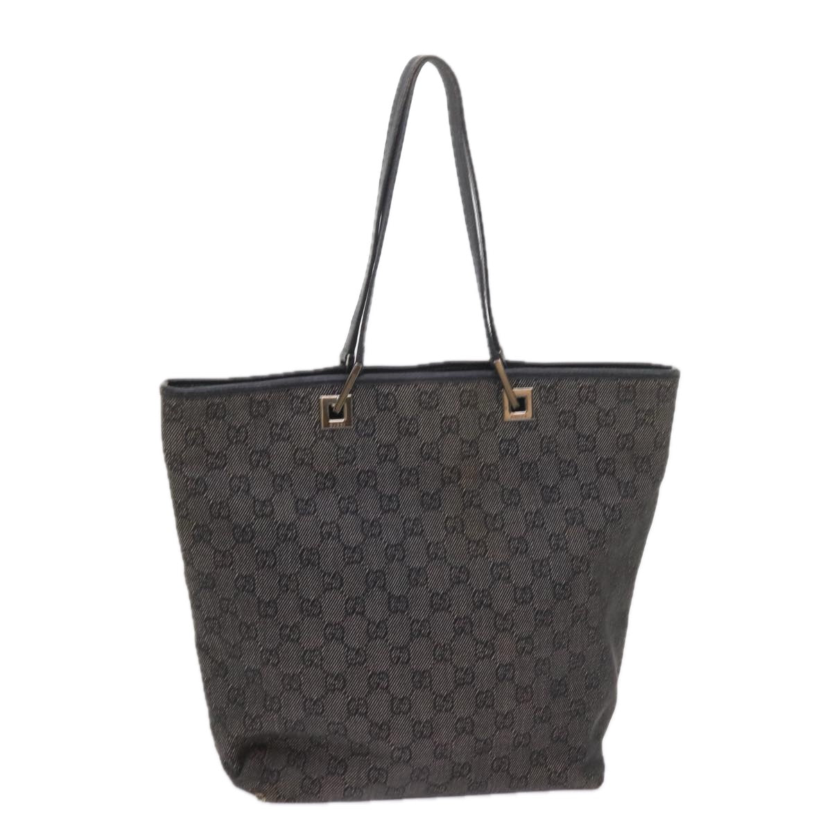 GUCCI GG Canvas Tote Bag Gray 31243 58485