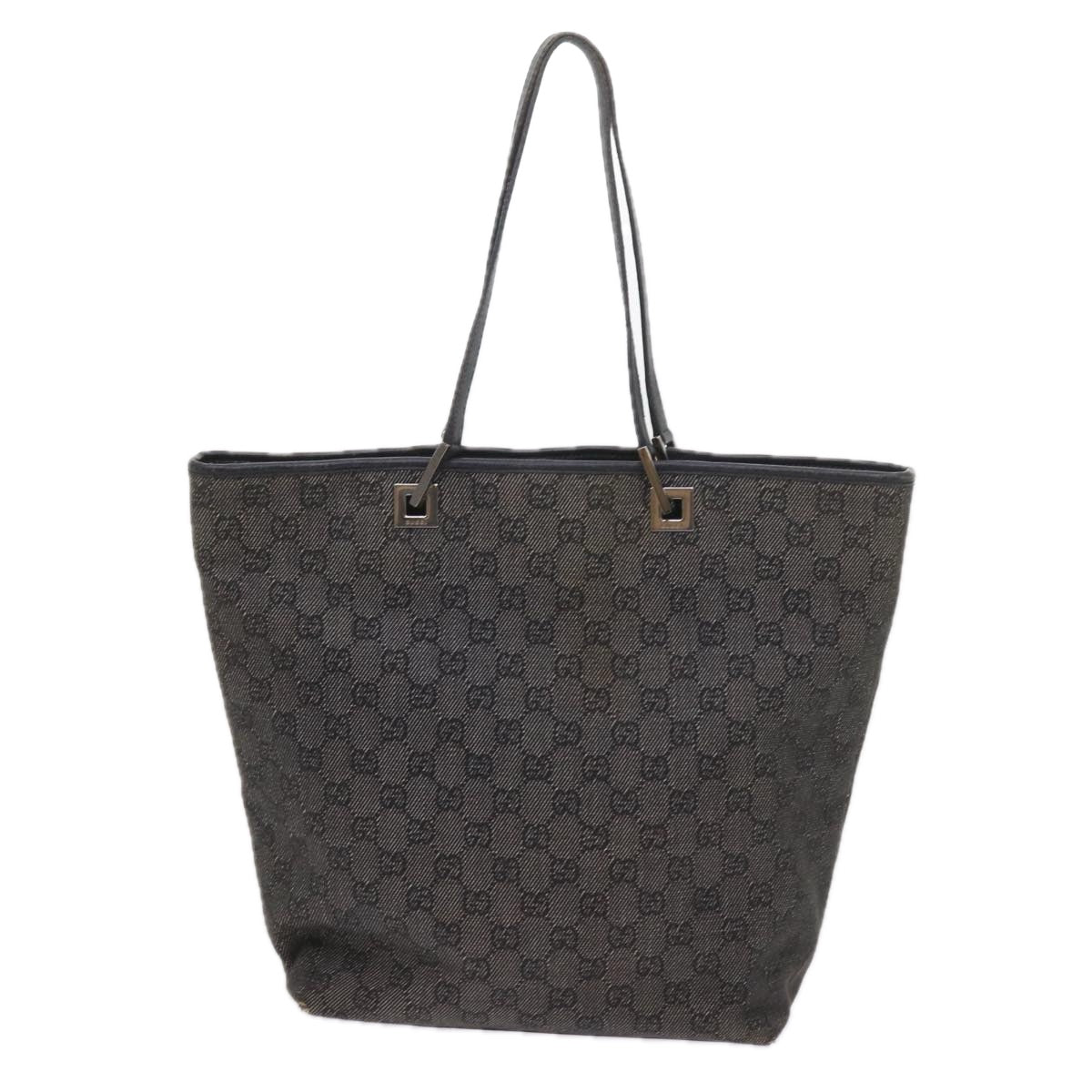 GUCCI GG Canvas Tote Bag Gray 31243 58485