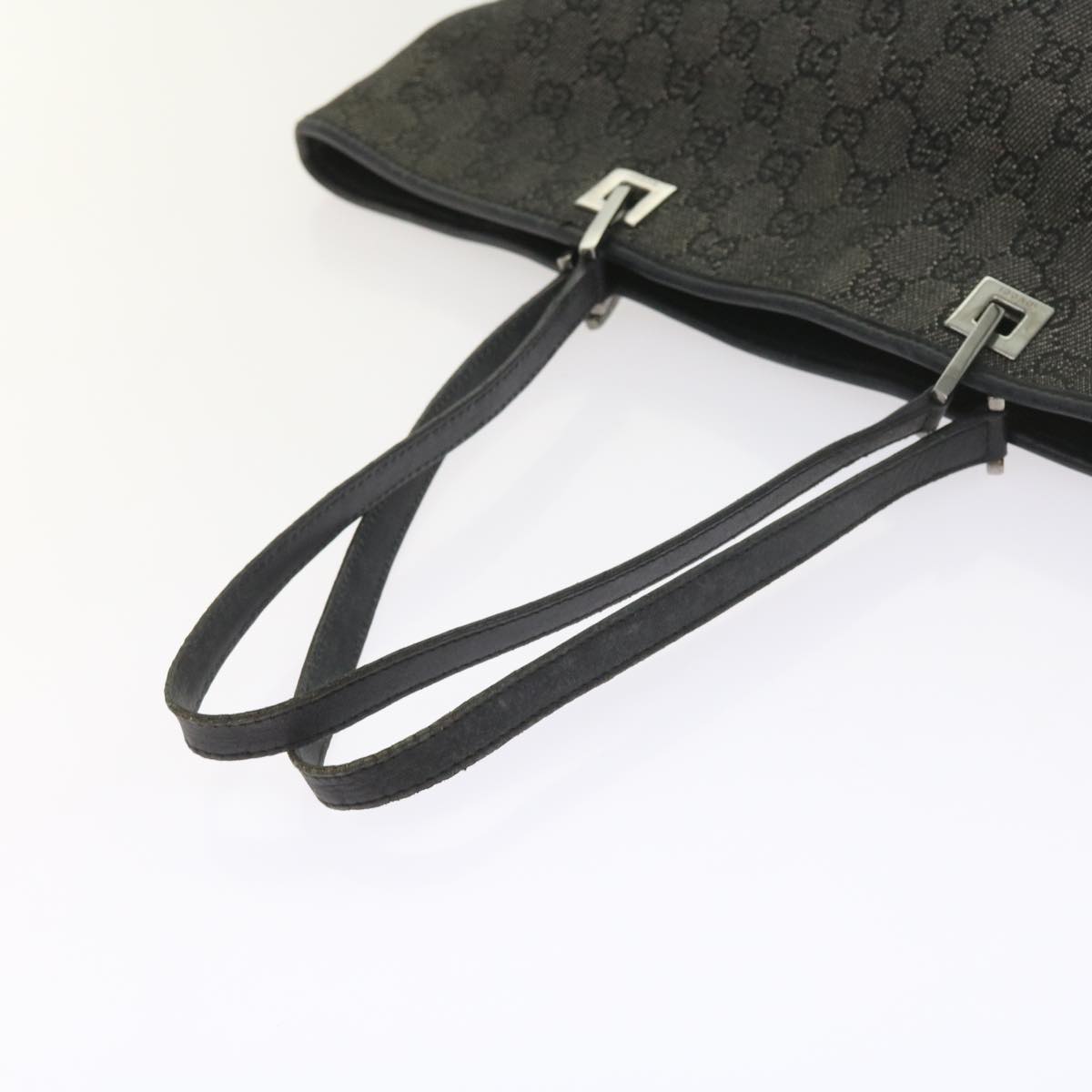 GUCCI GG Canvas Tote Bag Gray 31243 58485