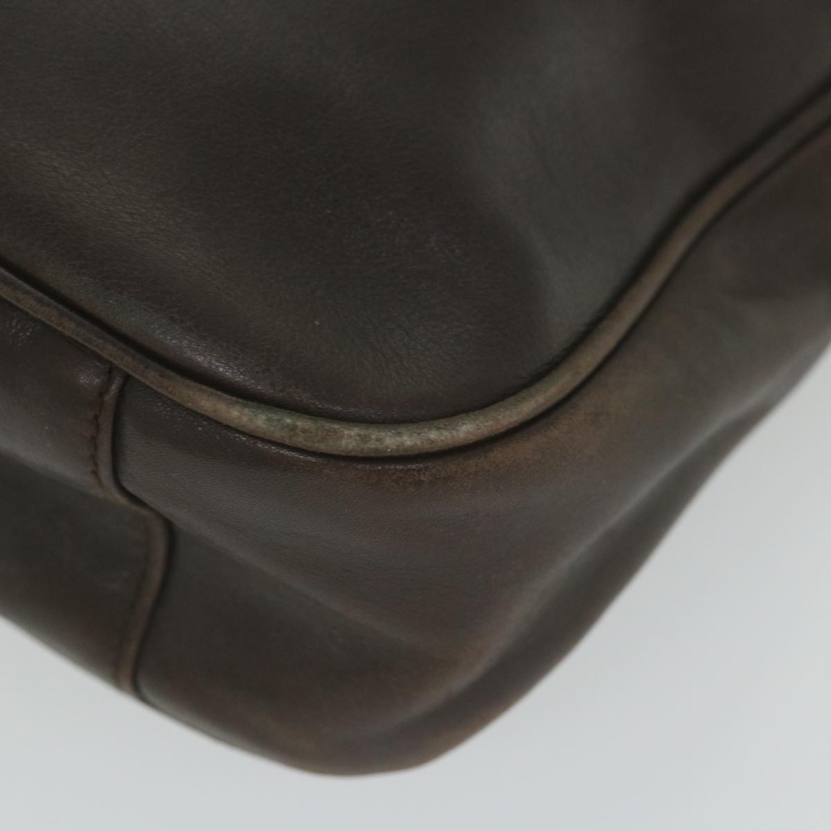 GUCCI Bamboo Shoulder Bag Leather 2way Brown 001 1638 2123 58573
