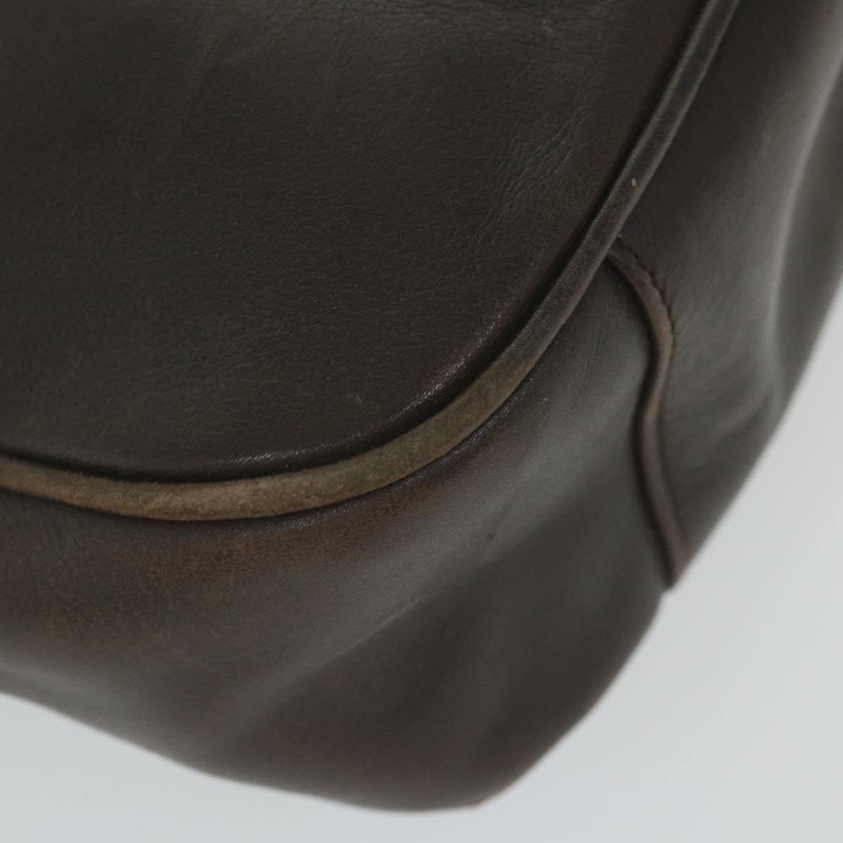 GUCCI Bamboo Shoulder Bag Leather 2way Brown 001 1638 2123 58573