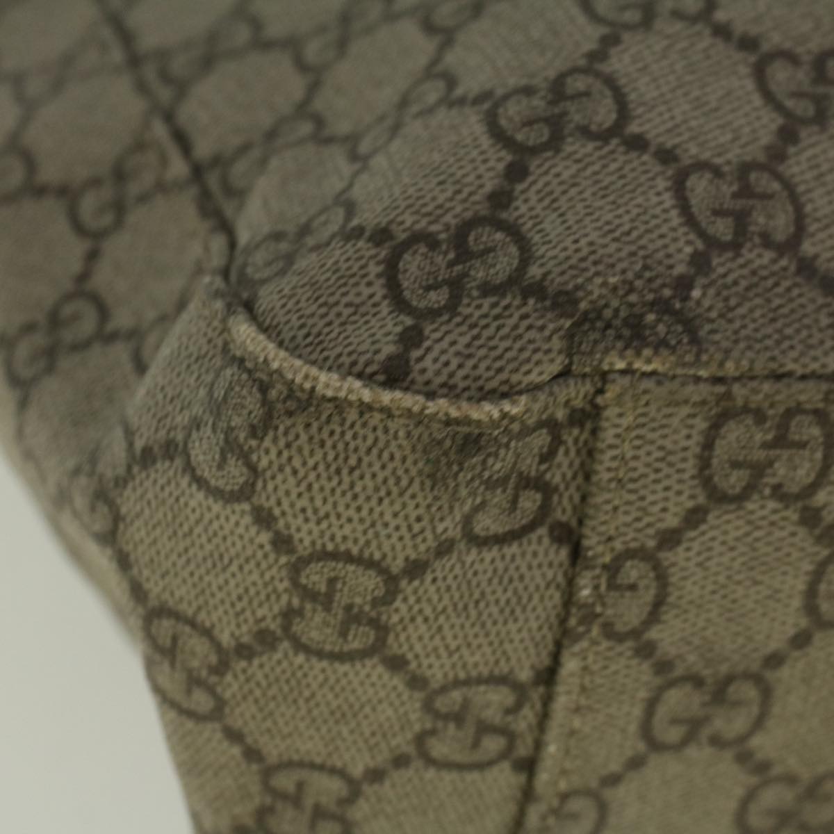 GUCCI GG Canvas Tote Bag Coated Canvas Beige 141624 58802