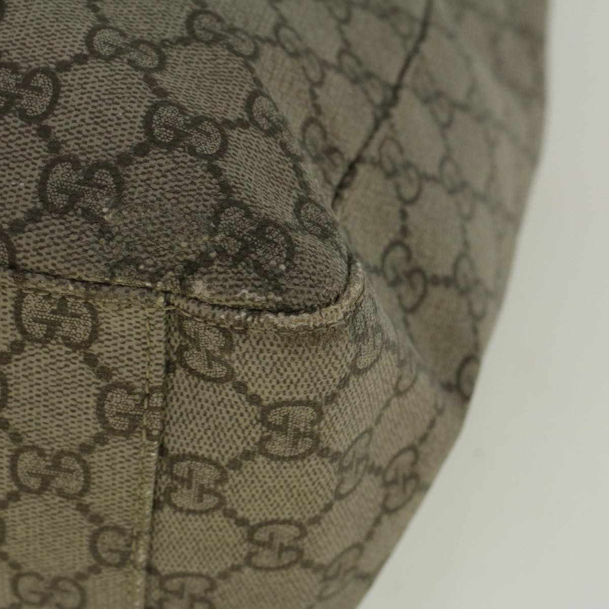 GUCCI GG Canvas Tote Bag Coated Canvas Beige 141624 58802